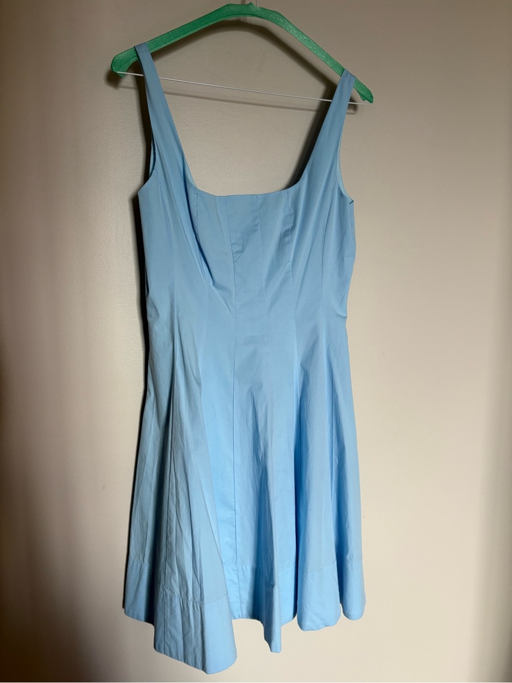 STAUD Pale Blue Linen Dress